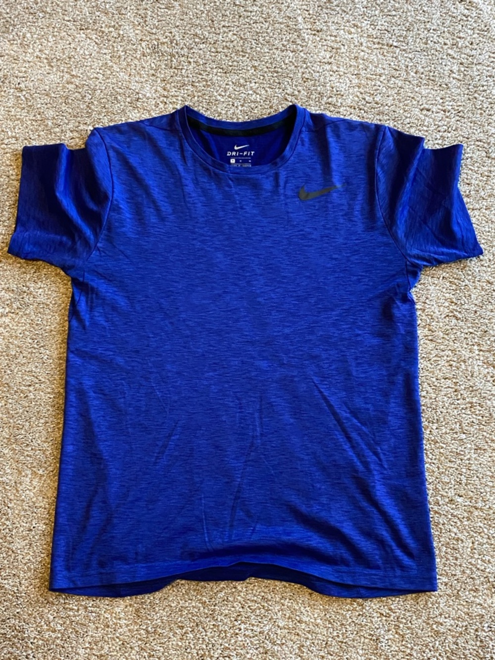 Nike Men’s Blue Dri-FIT Short Sleeve Athletic Tee